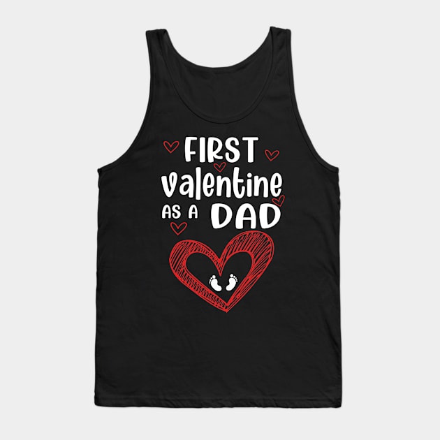 first valentine as a dad Tank Top by Bagshaw Gravity